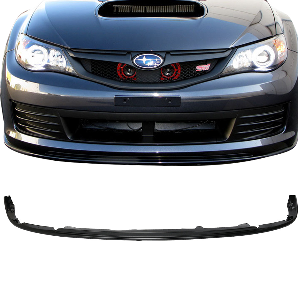 Unpainted Polypropylene Front Bumper Lip For 2004-2005 Subaru Impreza (STI Style) - 4Caroption