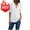 White, variant on Women's Loose Fitting Tops Womens Short Sleeve Tops Trendy Solid Color Tshirts Zip Up T-Shirt V-Neck Tee Shirts Casual Loose Tunic Blouse Ropa Para A帽O Nuevo De Mujer Elegante 2024