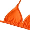 thumbnail image 4 of SGMVNU Girls 3 Piece Swimsuits Cute Bathing Suit Triangle Bikini Set with Beach Cover up Skirt Teen Kids Swimwear for Age 13-14 Years Kids, Orange-A, 4 of 6