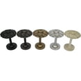 thumbnail image 5 of MERIVILLE Set of 2 Fleur Window Drapery Medallion Holdbacks, Curtain Tiebacks, Wall Hook, Tassel Holder, Pewter, 5 of 5