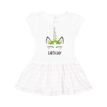

Inktastic Unicorn Earth Day Gift Toddler Girl Dress