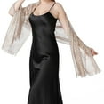 thumbnail image 2 of Flower Lace Scarf Dress Cheongsam Dinner Shawl, 2 of 9