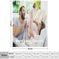 thumbnail image 4 of Personalised Blanket, Custom Blanket with Photos Text.Custom Blanket with Photo Collages.Father, Mom, Lover, Kids, Friends, Birthday, Christmas - Personalised Gifts for Women Men, 180x200cm, 4 of 6