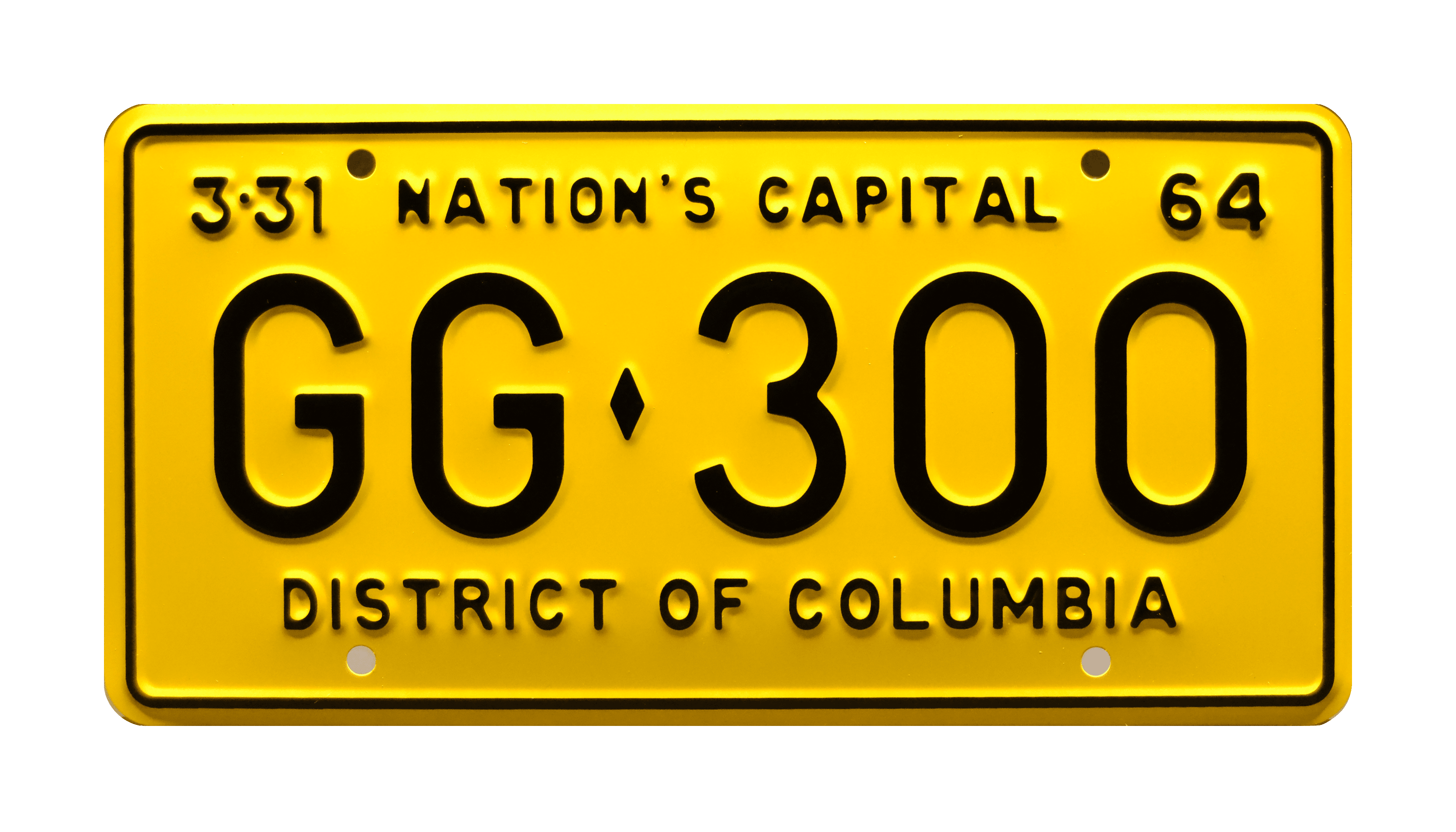 JFK Presidential Limousine Washington DC GG 300 Metal Stamped
