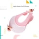 thumbnail image 4 of Gorro de ducha para bebé, gorro de baño de silicona ajustable, gorro de visera para proteger los ojos y las orejas para bebés, niños pequeños, niños, rosa claro, 4 of 5