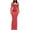 Watermelon Red, variant on Karight Women Summer Spaghetti Strap Square Neck Sleeveless Tight Fitted Long Bodycon Maxi Dress Bodycon Sundress