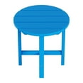 thumbnail image 5 of Garden 18" Inch Round Plastic Outdoor Patio Side Table, Pacific Blue, 5 of 7