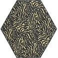 thumbnail image 2 of Furnish My Place Zebra Grazer Area Rug, Animal Print Area Rug, Indoor Rug, Pet-Friendly Rug, Home Decor Rug, Perfect for Living Room, 2' Hexagon - Set of 20, 2 of 5