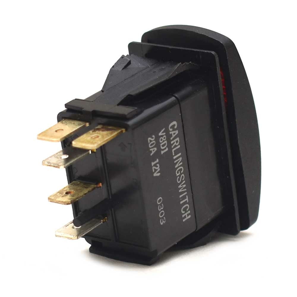 Carling Momentary on-off-on Contura V Boat Rocker Switch | 5 Spade