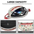 thumbnail image 4 of Fanny Pack Beige Christmas Santa Pattern Waist Pack Bag,Running Cross Bag,Waterproof Large Fanny Packs for Women Men for Travel Running Hiking Cycling, 4 of 6