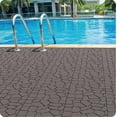 thumbnail image 4 of Prilinex 44 PCS Plastic Deck Tiles Outdoor Interlocking Patio Tiles Waterproof for Backyard Porch, 12"W x 12"L, Dark Gray, 4 of 7