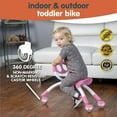 thumbnail image 3 of Pewi Ybike Ride On Toy and Walking Buddy Baby Walker, Pink, 3 of 6