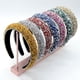 thumbnail image 5 of Diadema barroca con esponja de diamante completo y borde ancho con diamantes de imitación, 5 of 6
