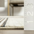 thumbnail image 2 of nuLOOM Aline Contemporary Striped Fringe Area Rug, 5' x 7' 10", Aline Beige, 2 of 6