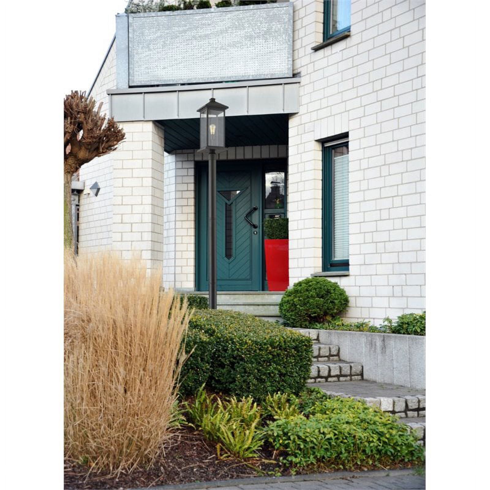Portland 1 Light Outdoor Post Mounted Fixture Clear Beveled