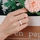 thumbnail image 5 of Anillo de boda de silicona de 3 paquetes para mujer, banda elástica fina y trenzada, moderno, colorido, ajuste cómodo, seguro para la piel., 5 of 6