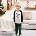 thumbnail image 2 of Penkiiy Christmas Pajamas for Family Matching Pjs Set, Green Plaid Reindeer Holiday Xmas Pajamas for Women Men Kids White 4-5 Years, 2 of 7