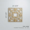 thumbnail image 3 of Ekena Millwork 23 3/8"W x 23 3/8"H x 3/8"T Large Brownsville Decorative Fretwork Wood Wall Panels, Walnut, 3 of 3