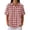 35# Red, variant on Plaid Polo Shirts for Women Waffle Button Collared Summer Short Sleeve Tops Lightweight Work Golf Shirt Womens Blouses Multicolor 3XL