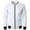 White, variant on SwiftWear Bomber Jackets for Men, Men's Fashion Casual Solid Color Zipper Pockets Long Sleeve Outwear Coat Navy S