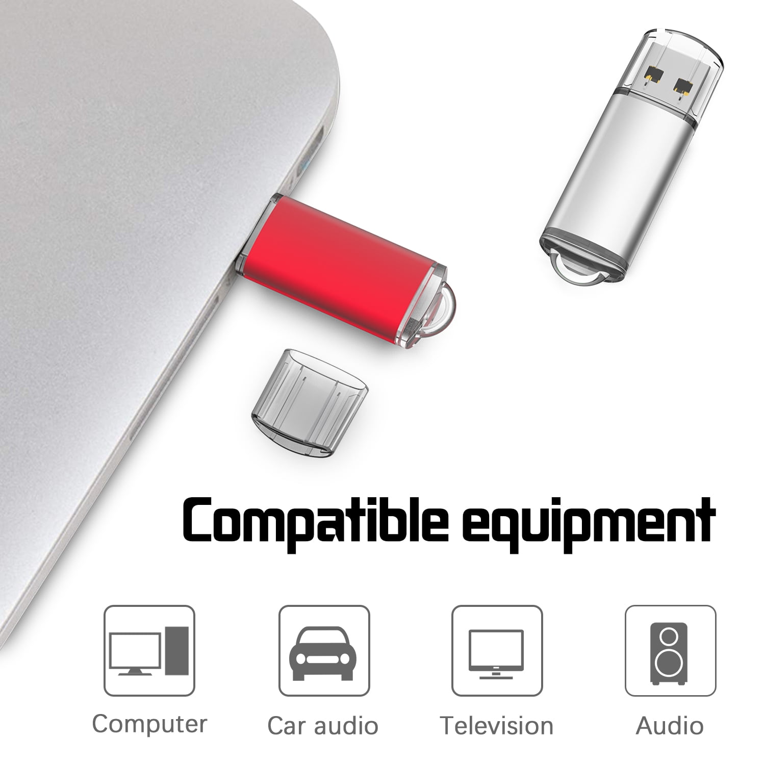 Multicolor 10pack 4 GB USB 2.0 Flash Drives KOOTION Bulk Thumb Drive Memory stick for Laptop PC