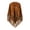 Brown, variant on Elegant Women's Open Front Cape Poncho Shawl Wrap Featuring Graceful Fringe Drop and Punch Pattern Design