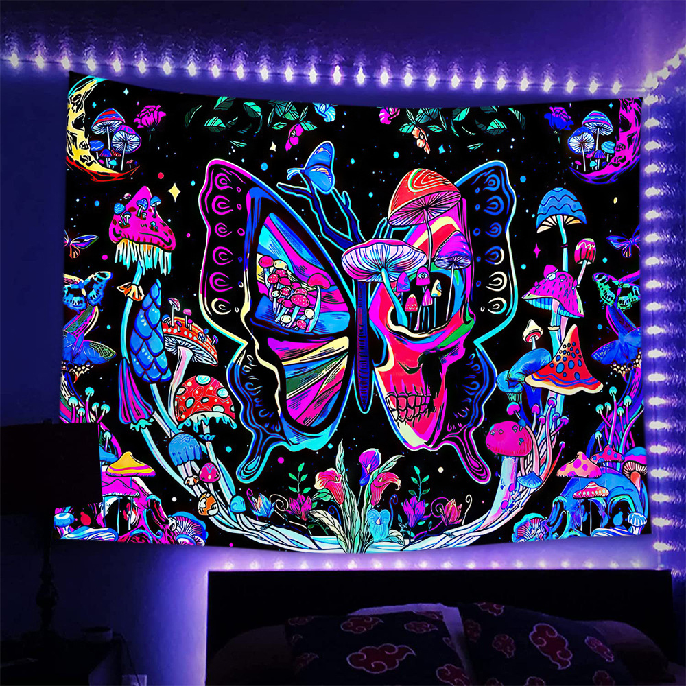 Ritualay Tapestry Trippy Tapestries UV Reactive Blacklight Space