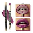 thumbnail image 2 of TUITOONM Double-ended Lipstick Pencil Makeup 2-in-1 Matte & Glossy Lipstick, Long-Lasting, Smudge-Proof, Nourishing Formula, Portable for Office/Dating/Parties, 2 of 8