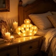 thumbnail image 5 of Inerposs Princess Themed LED Marquee Night Light, Coronet Shape Decorative Wall Lamp, Battery Operated Tabletop Decor, Ideal for Birthday Parties and Bedroom Ambiance, 5 of 6