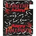 thumbnail image 2 of Happy Halloween Black Bat Mailbox Cover Magnetic Spooky Bloody Hand Palm Ghost Mailbox Covers Large Size Garden Yard Post Wraps Letter Box Cover Creepy Decorations 25" L x 21" W, 2 of 7