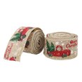 thumbnail image 3 of Wrapping Ribbon, Christmas Ribbons Strong Durable Retro Vivid  For Christmas Decoration Red,Hemp,Gray, 3 of 8