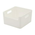 Ratfeit Plastic Storage Bins, Large White Pantry Organizers and Storage