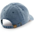 thumbnail image 2 of Beechfield Casquette Vintage à Profil Bas Aspect Denim, 2 of 2