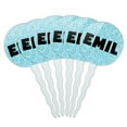 thumbnail image 1 of Emil Cupcake Picks Toppers - Set of 6 - Blue Speckles, 1 of 1