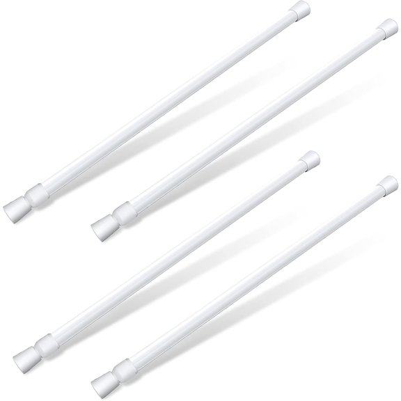 Fymlhomi Window Security Bar Adjustable Sliding Glass Door Lock Security Stick for Door with Rubber Tips, 1.18 Inch in Diameter, 23.62-39.37 Inch in Length