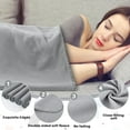 thumbnail image 4 of 12 Pcs Fleece Throw Blankets Bulk 50 x 60 in Outdoor Wedding Guest Gifts Soft Lightweight Sleepover Party Lap Blankets Pet Sofa Couch Home Office Donation Homeless (Mint Green), 4 of 7