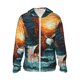 thumbnail image 1 of Fotbe Textured Bald Eagle Chaqueta con Protección Solar UPF 50+ para Hombre y Mujer, Camisa con Capucha y Bolsillos-Small, 1 of 7