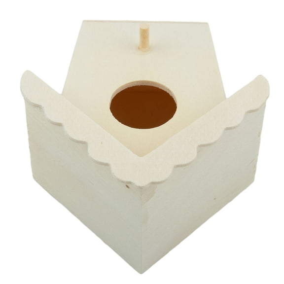 1pcs Wooden Bird House for Nest Dox for Nest House Bird Box Wooden Birdhouse Home Garden D Smile Home