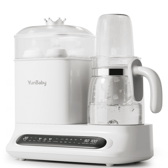 Yunbaby Baby Bottle Warmer & Steamer, 44oz Formula Kettle with Drying & Steam, Multi-Function Bottle Warmer for Breastmilk, Food & Baby Essentials