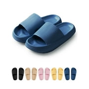Gustave Clouds Anti-Slip Slippers for Women and Men, Shower Bathroom Slides Sandals House Slippers Comfort Thick Sole Slides, Women 5-6 / Men 4-4.5