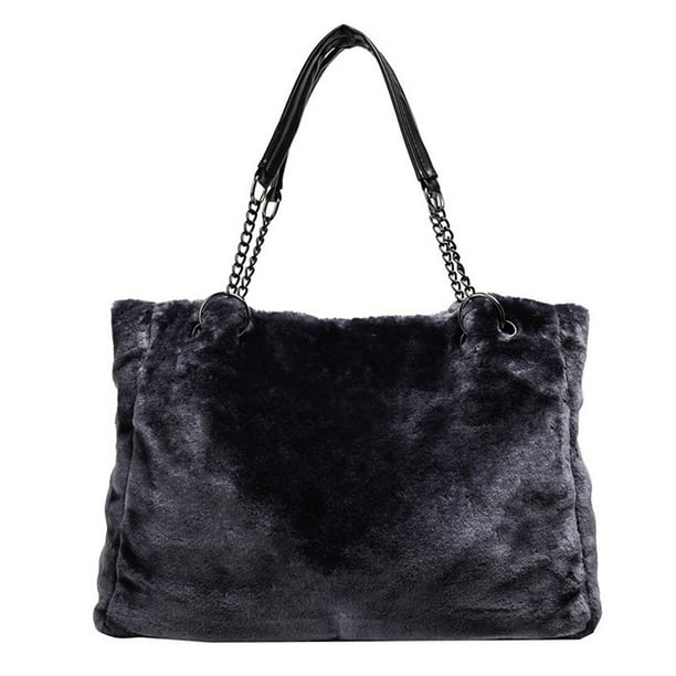 New plush handbag fashion plush bag ladies shoulder bag