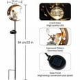 thumbnail image 3 of Luz solar para jardín «Ángel de la Luna», luces solares para senderos, luces de estaca, globo de cristal con hada y ángel, luces decorativas para exteriores, impermeables para pasillos, 3 of 7