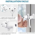 thumbnail image 4 of White Aluminum Key-Lockable Window Handles, Balcony Door Handles with 8 Screws and 8 Keys, Suitable for All Common Window and Balcony Doors, 4 of 5