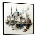 thumbnail image 2 of Designart "Analytic Drawing Of Monumental Scenery II" Monuments Floater Framed Wall Art Prints, 2 of 5