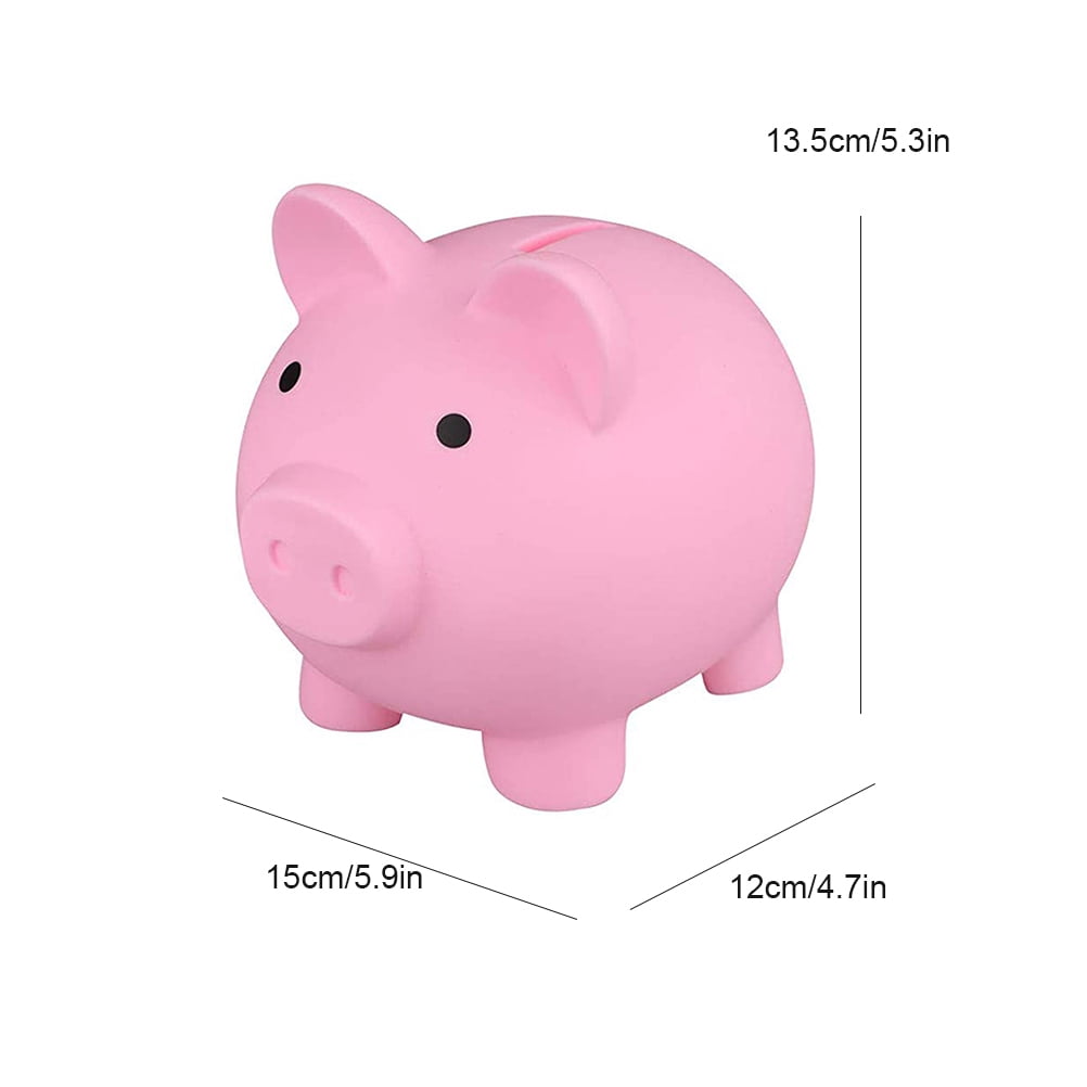 Pig Shape Piggy Bank Cute Pig Cartoon Piggy Bank Saving Coins Cash Money  Box Gift for Boys Girls Children 