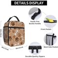 thumbnail image 6 of Blue Black Camouflage Lunch Bag for Women Men Reusable Insulated Lunch Box Portable Leakproof Thermal Lunch Tote Bags Lightweight Lunchbox with Side Pocket for Adult Office Work Picnic Hiking, 6 of 6