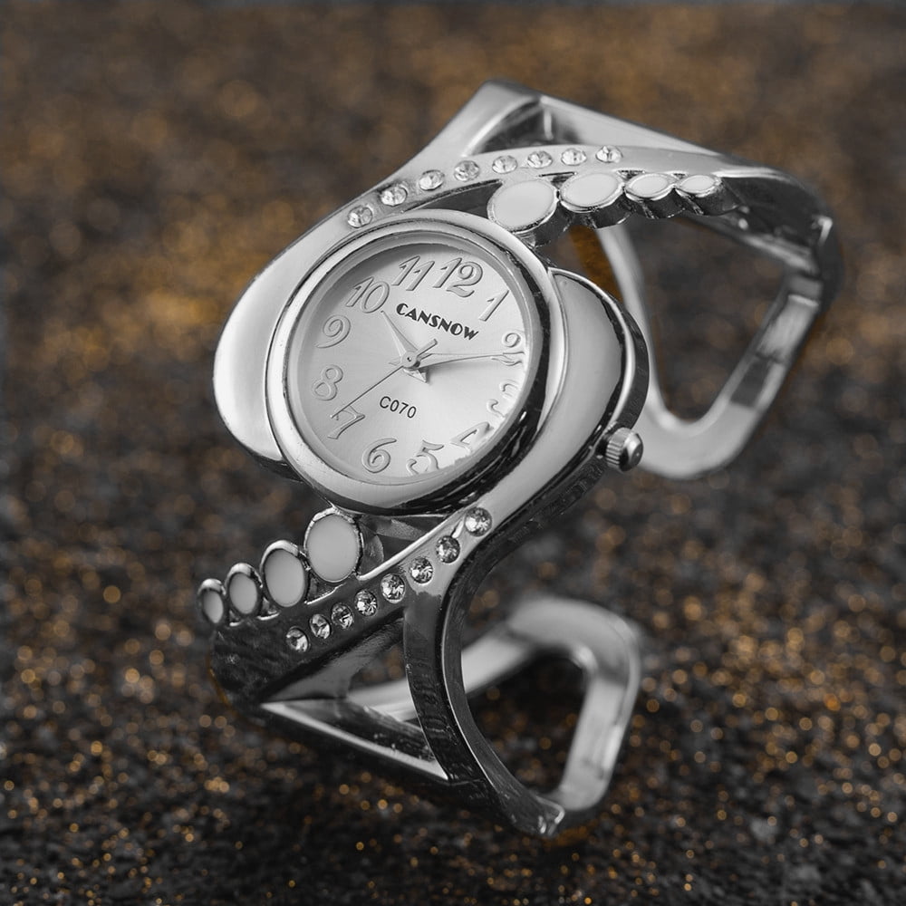 Luxurious Unique Ladies Watch Stylishly Shaped Bracelet Watch for the Sophisticated Woman