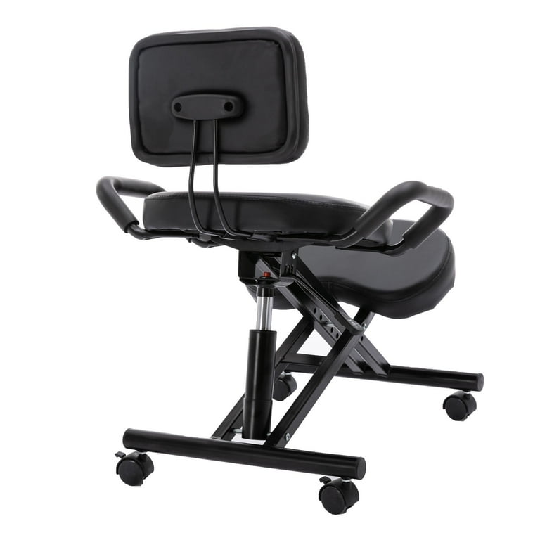 Leather kneeling chair sales