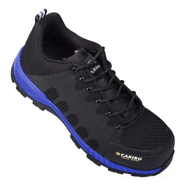 Tenis Choclo Industrial Caribu 325 Negro Azul Con Casco