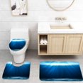 thumbnail image 1 of Juego de alfombras de baño ABPHQTO Azul Agua Profunda 3 piezas, 1 of 2